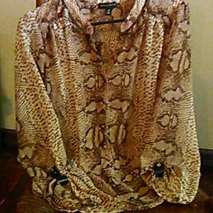 Willi Smith snakeskin blouse